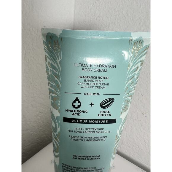 BATH AND BODY WORKS body cream PEAR CREME BRULEE 8 FL OZ hyaluronic acid - Picture 3 of 6
